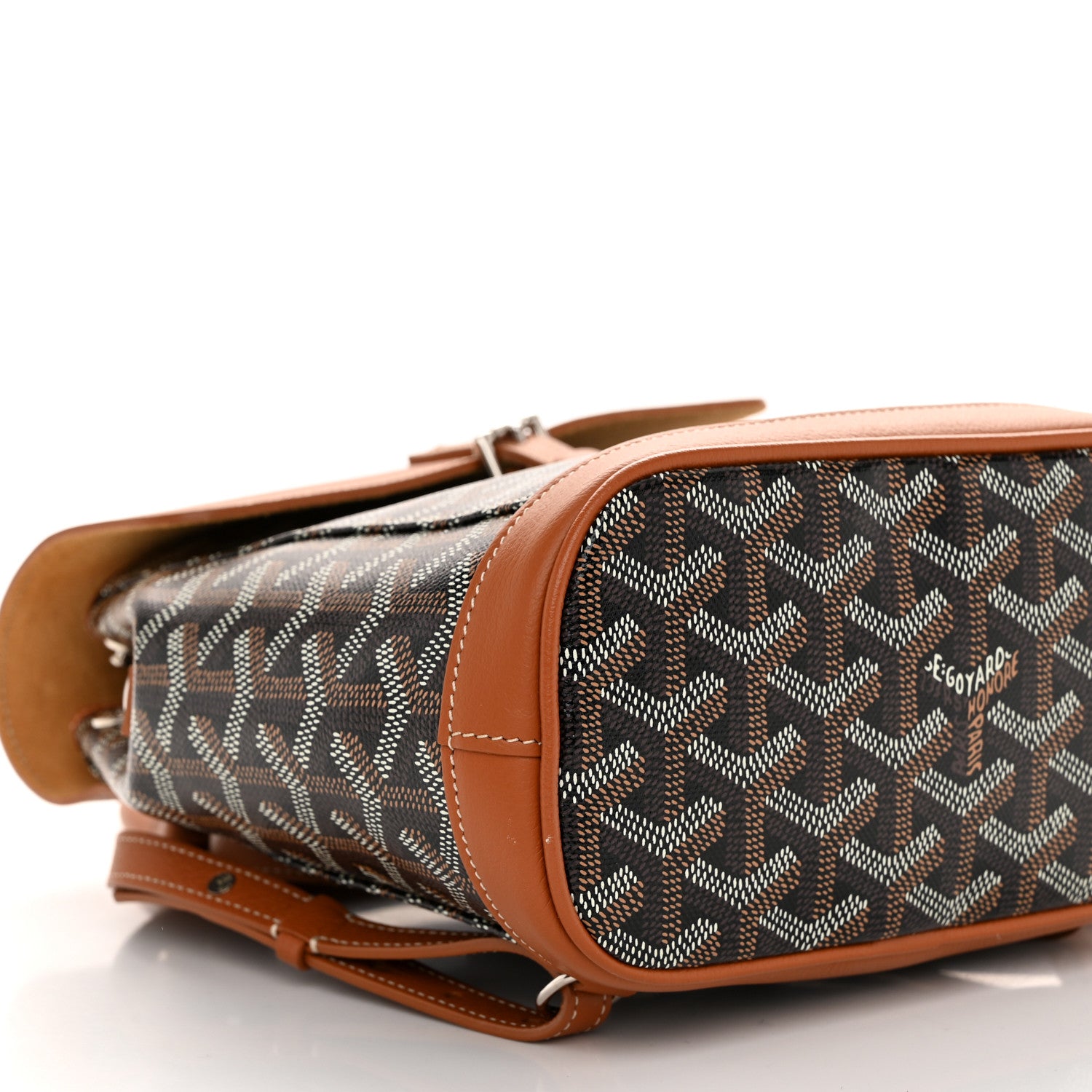 Goyard Goyardine Calfskin Mini Alpin Backpack Black Gold 8 of 9