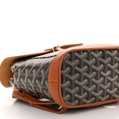 Goyard Goyardine Calfskin Mini Alpin Backpack Black Gold 8 of 9