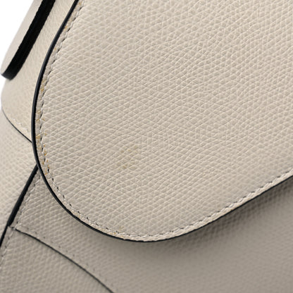 Christian Dior Grained Calfskin Saddle Bag White 11 of 13