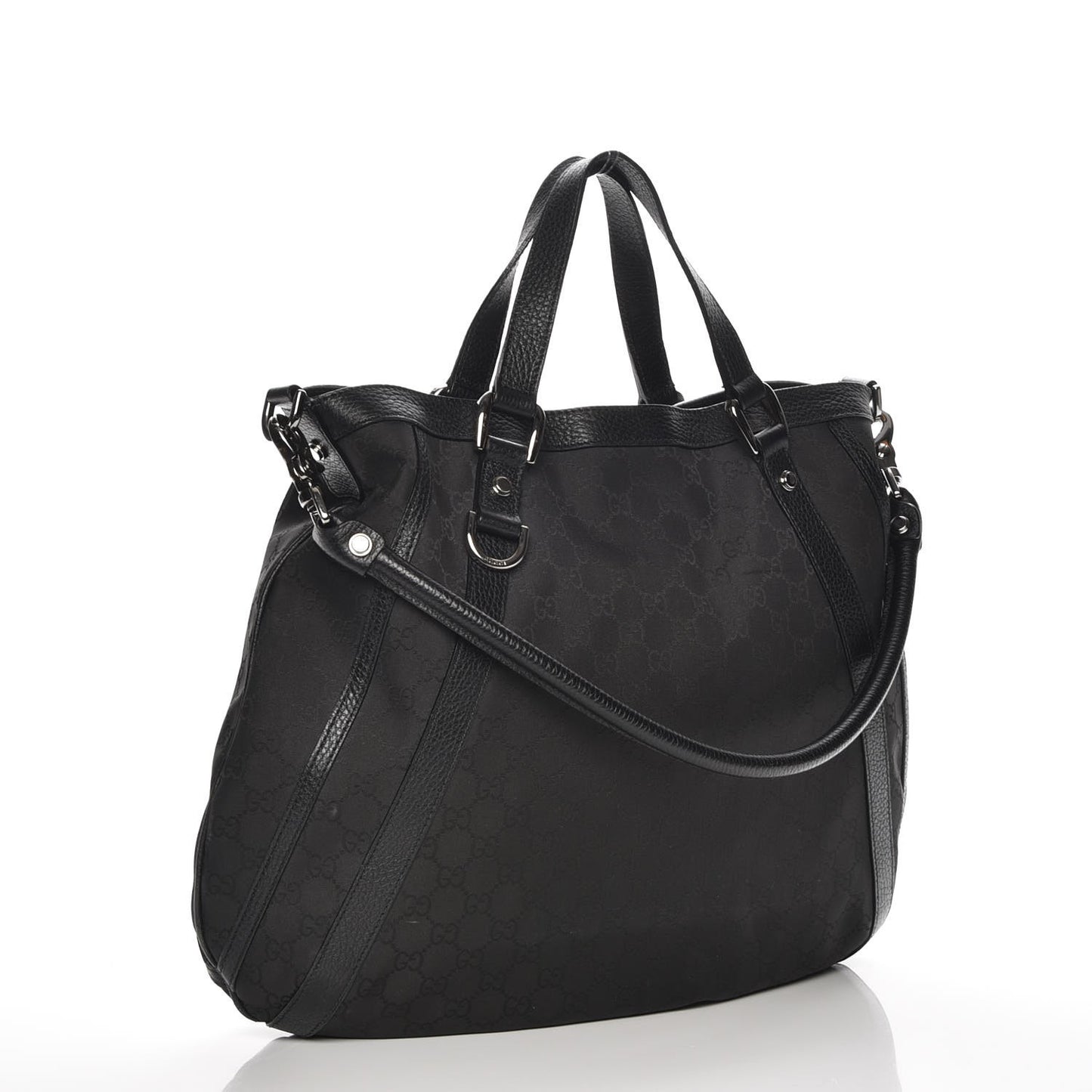 Monogram Medium Abbey Convertible Tote Black