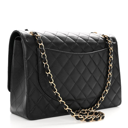 Chanel Caviar Quilted Maxi Double Flap Black 3 of 10