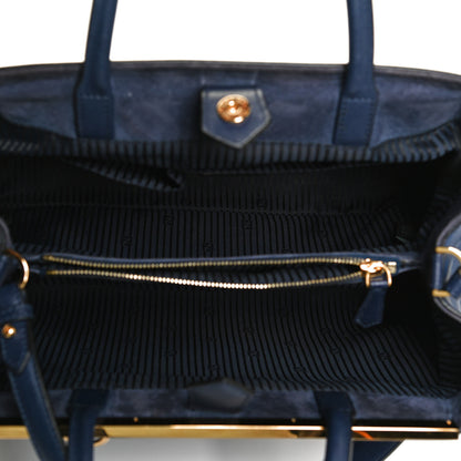 Fendi Vitello Elite Regular 2Jours Tote Blue 5 of 13
