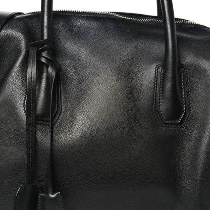 MCM Calfskin Boston Bag Black 7 of 9