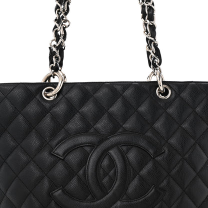 Chanel Caviar Quilted Grand Shopping Tote GST Black 9 of 15
