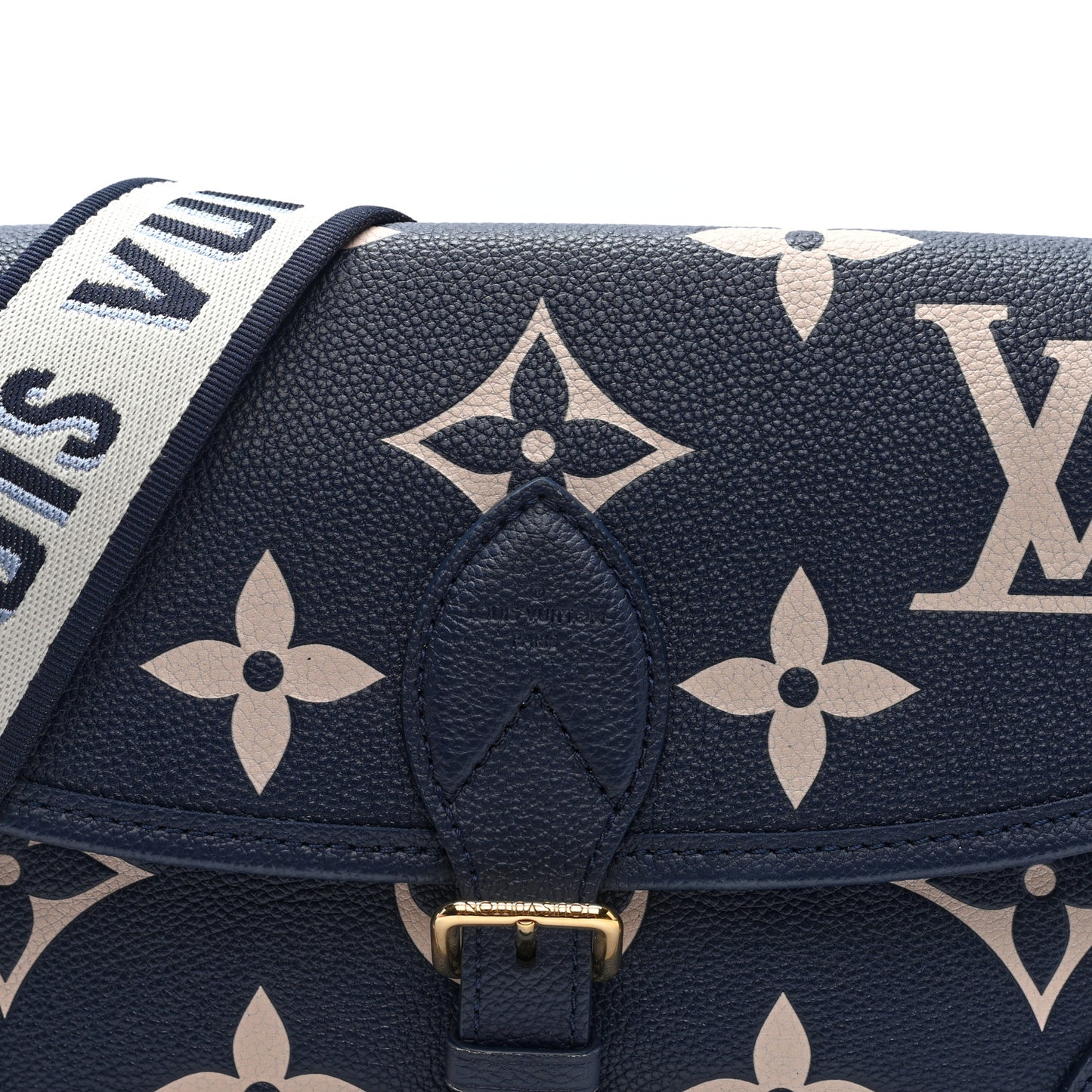 Empreinte Giant Monogram Diane Navy Creme