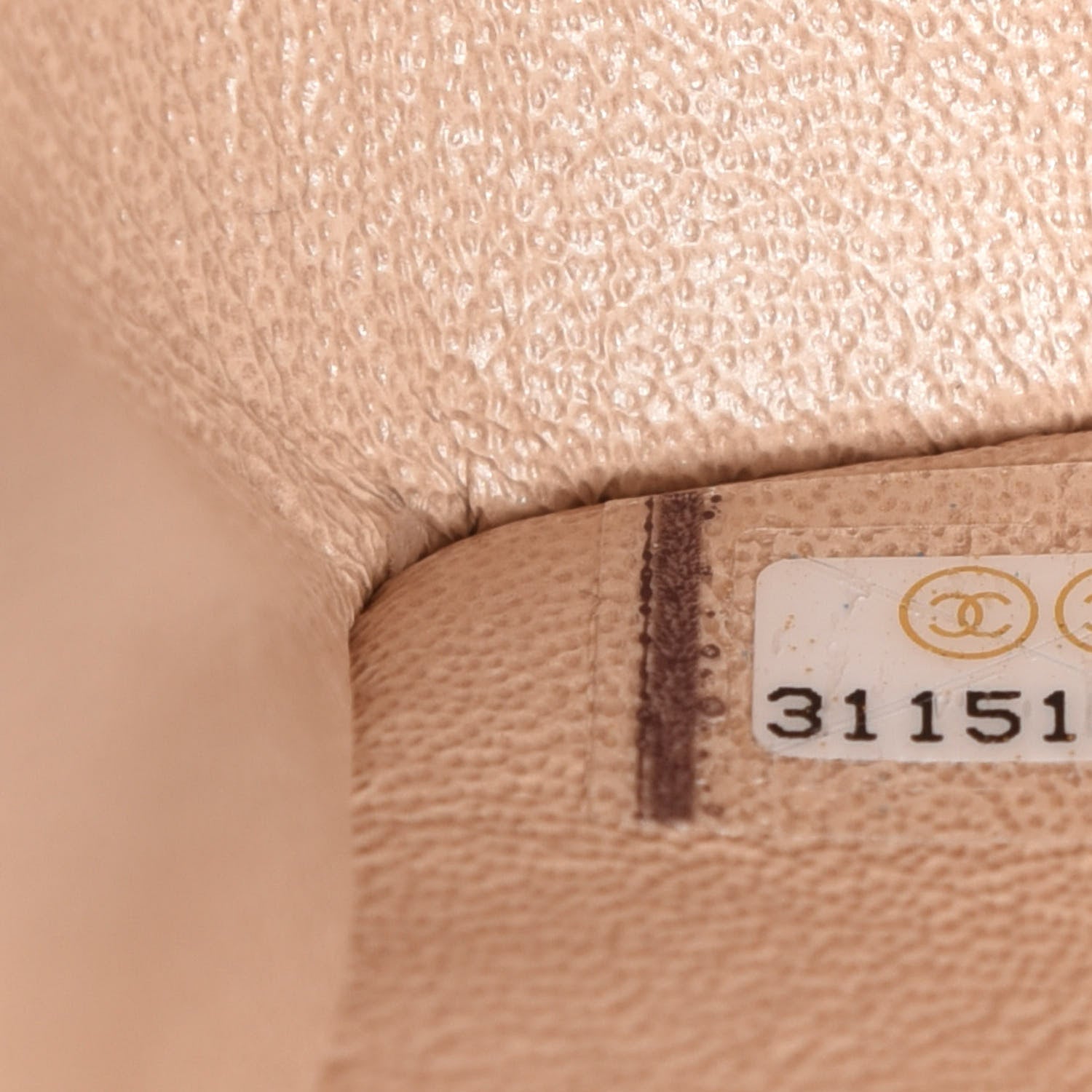 Chanel Iridescent Calfskin Quilted Mini Rectangular Flap Beige 9 of 11