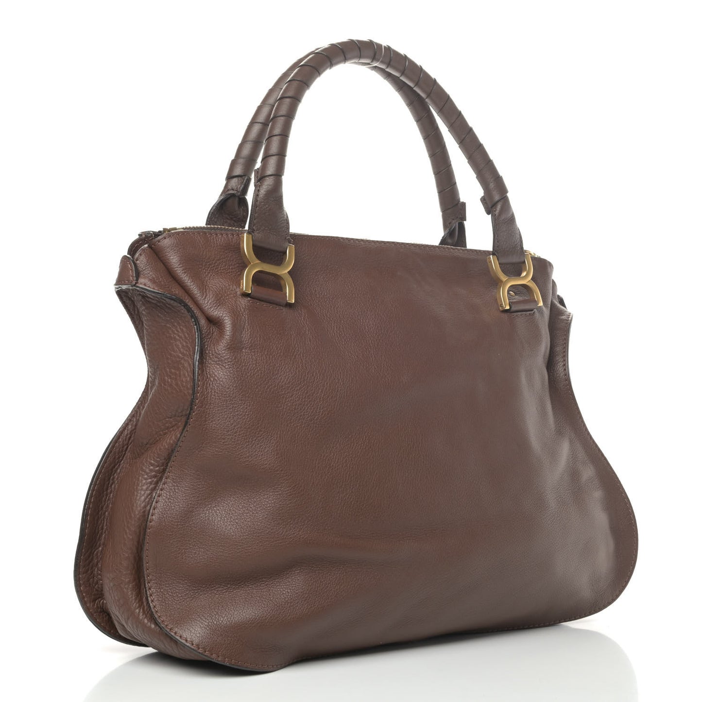 Calfskin Large Marcie Satchel Barbour Khaki