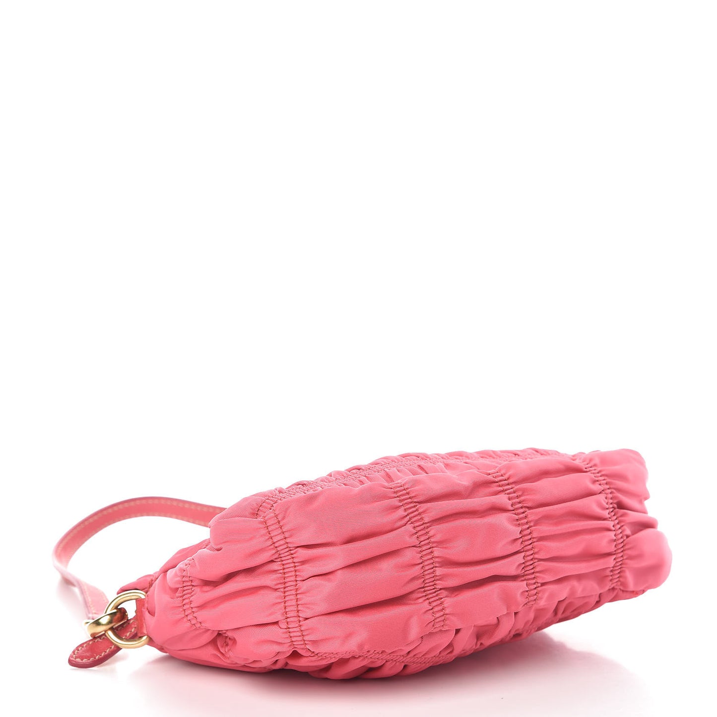 Tessuto Nylon Gaufre Wristlet Pink