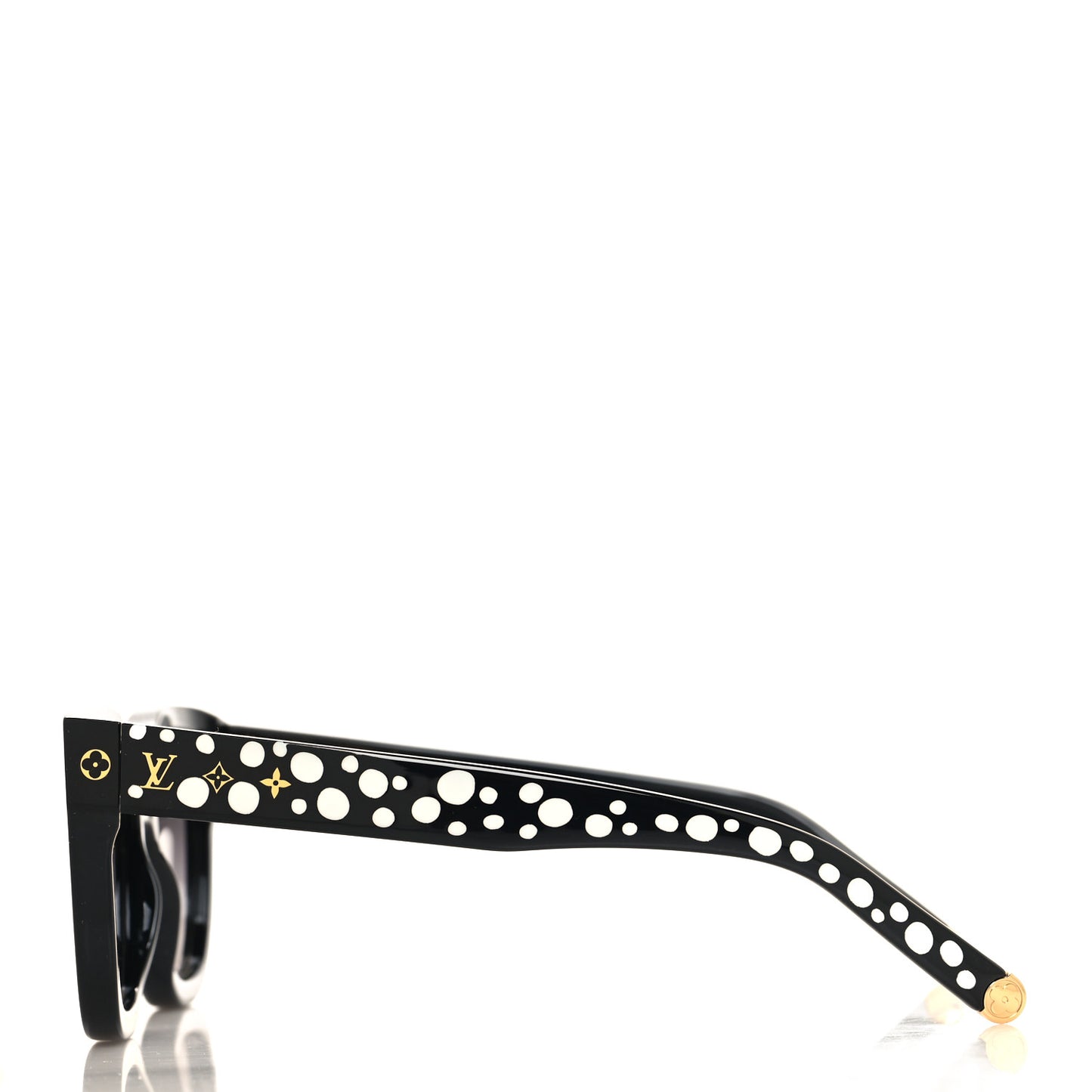 LV X YK Acetate Painted Dots Sunglasses Z1902W Black White