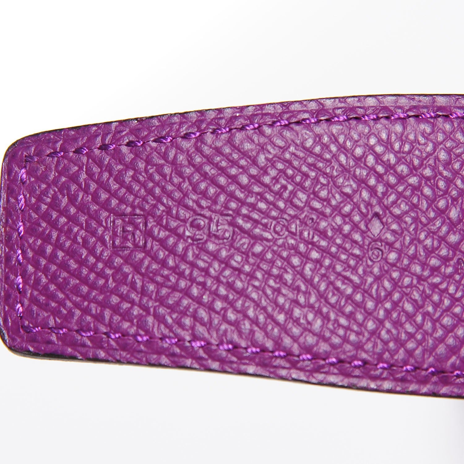 Hermes Epsom Swift Reversible Belt Strap 95 Anemone Capucine 4 of 5