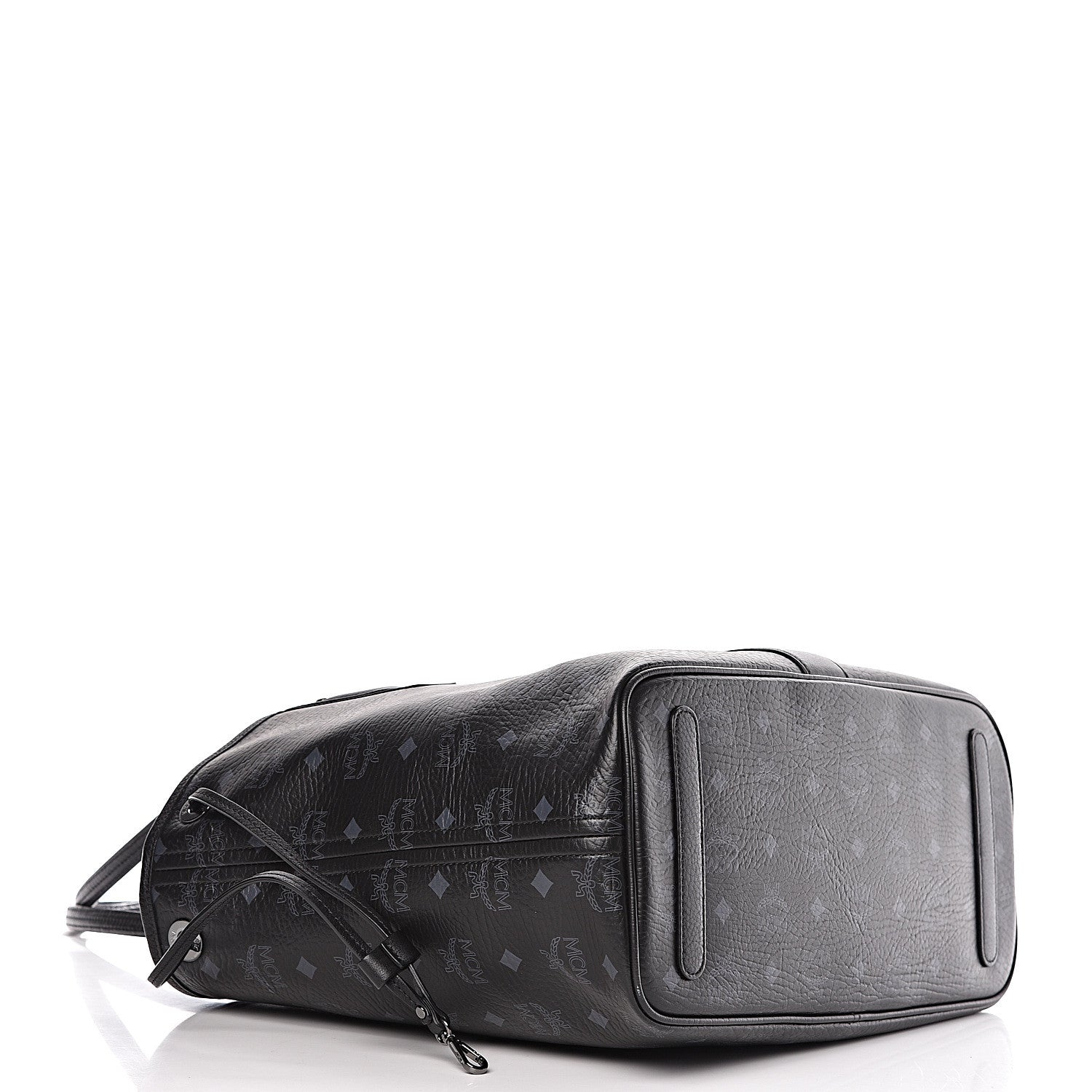 MCM Visetos Medium Liz Reversible Shopper Tote Black 7 of 17