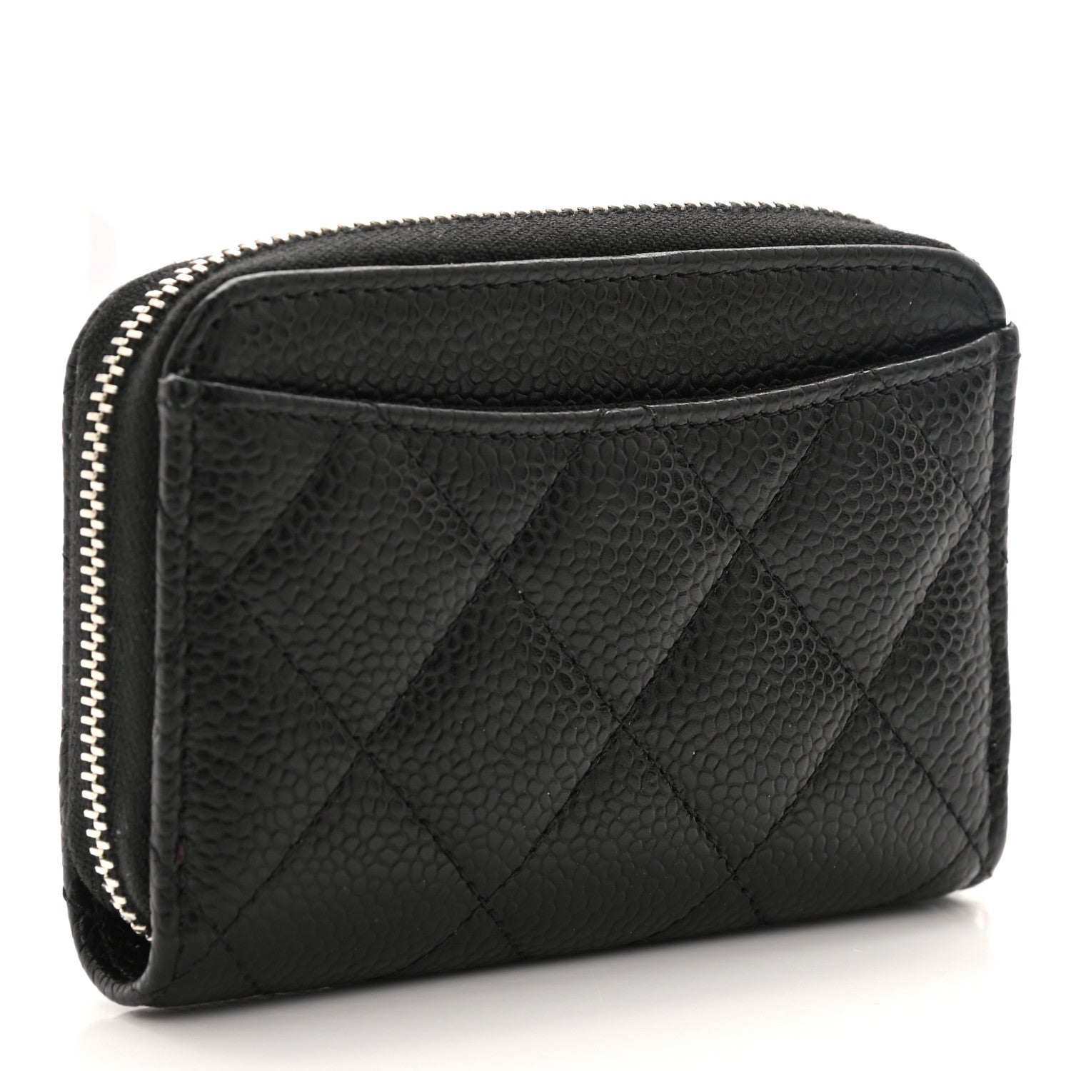 Chanel Caviar Quilted Classic Zipped Coin Purse Black 2 of 6