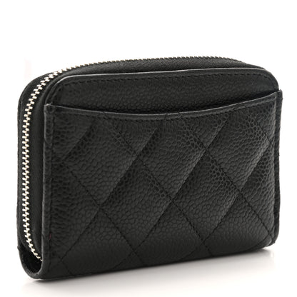 Chanel Caviar Quilted Classic Zipped Coin Purse Black 2 of 6