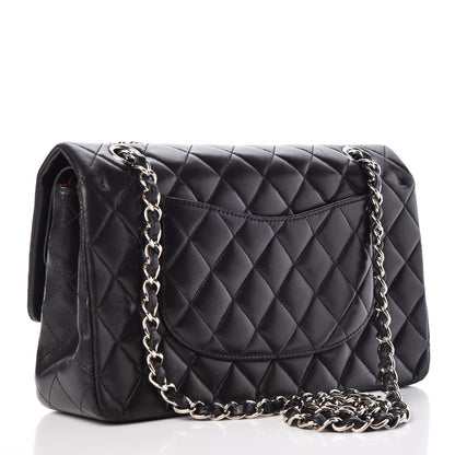 Chanel Lambskin Quilted Medium Double Flap Black 3 of 13