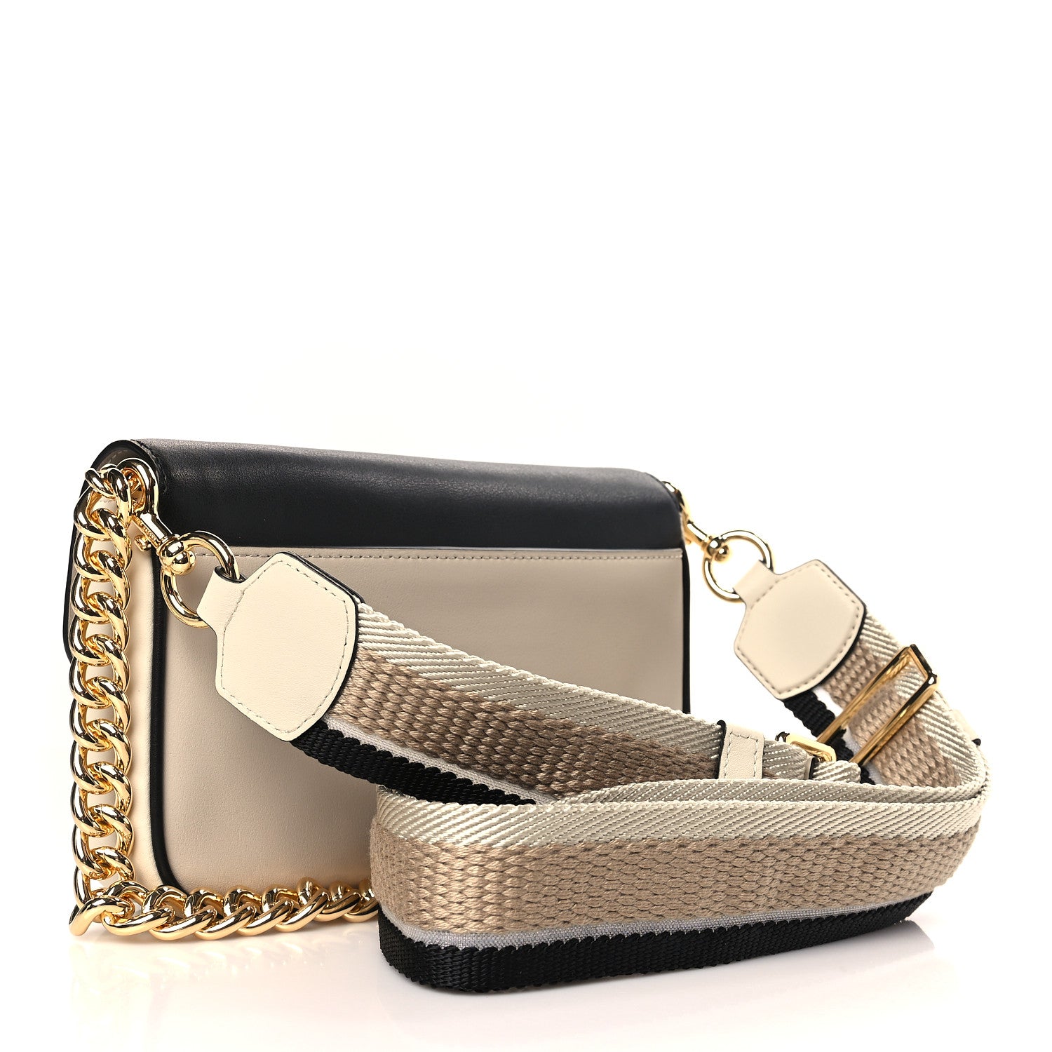 Marc Jacobs Calfskin The J Marc Shoulder Bag Greige Multicolor 3 of 9