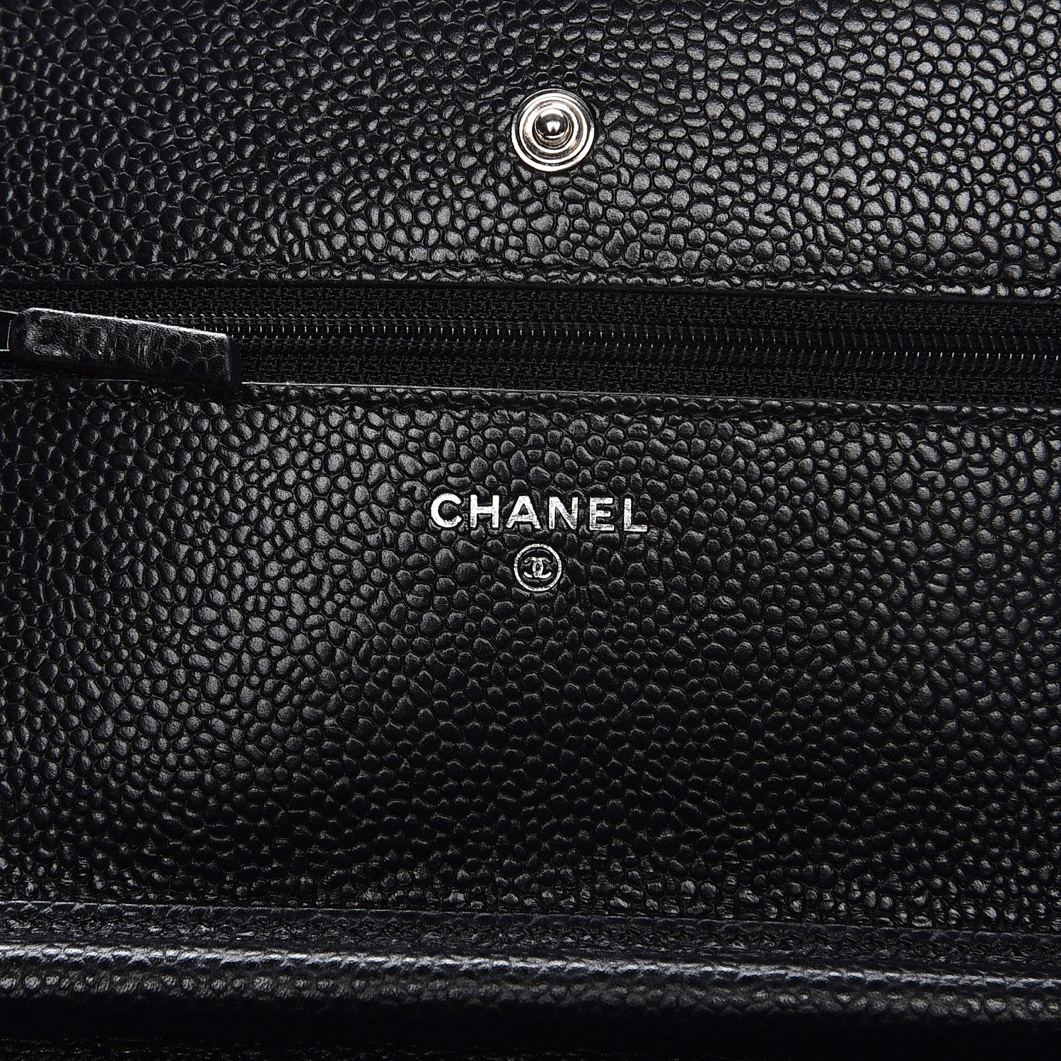 Chanel Caviar Quilted Wallet On Chain WOC Black 6 of 8