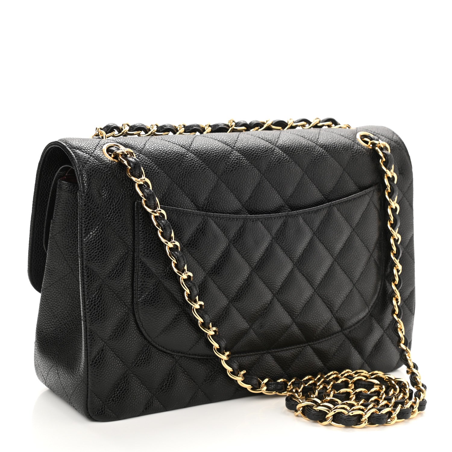 Chanel Caviar Quilted Jumbo Double Flap Black 3 of 10