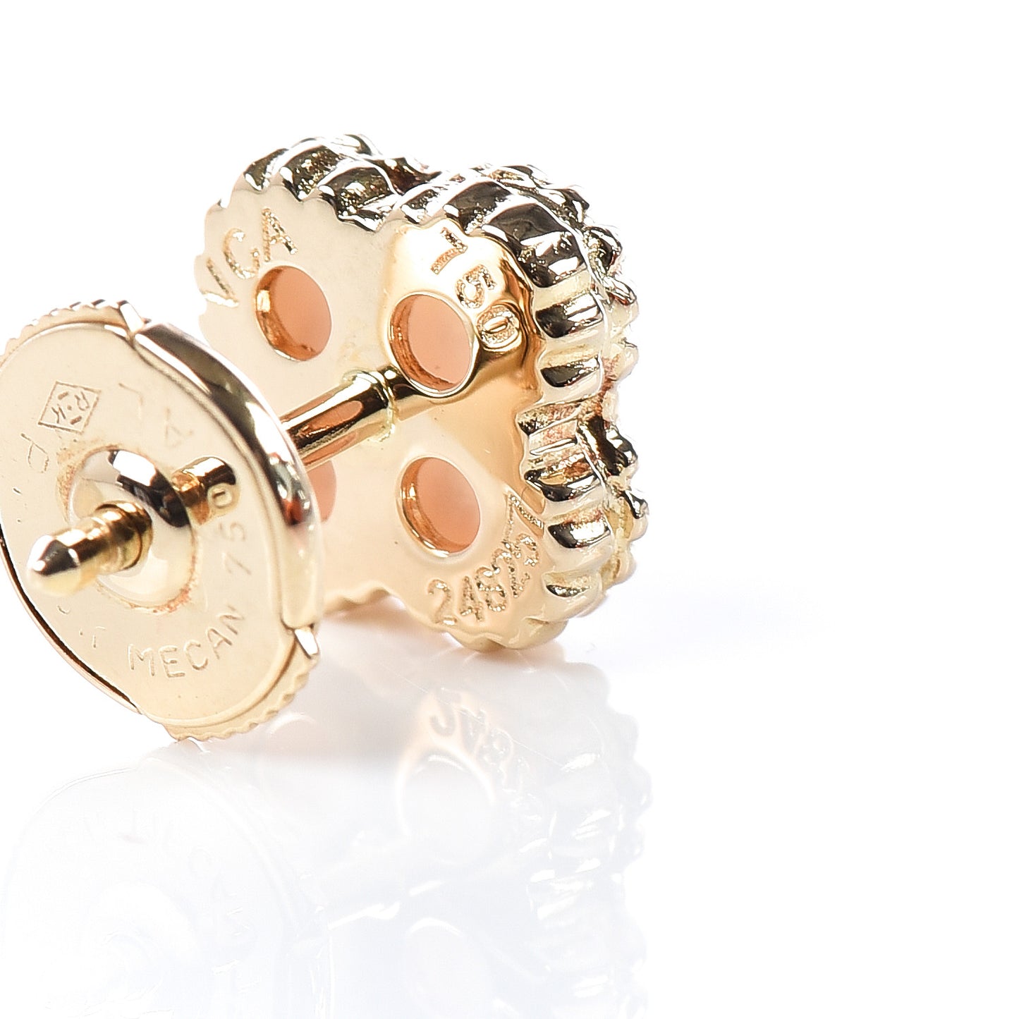 18K Yellow Gold Mother of Pearl Sweet Alhambra Earrings