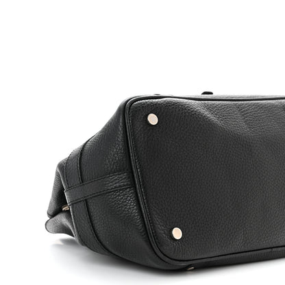 Burberry Calfskin Studded Buckle Tote Black 9 of 10