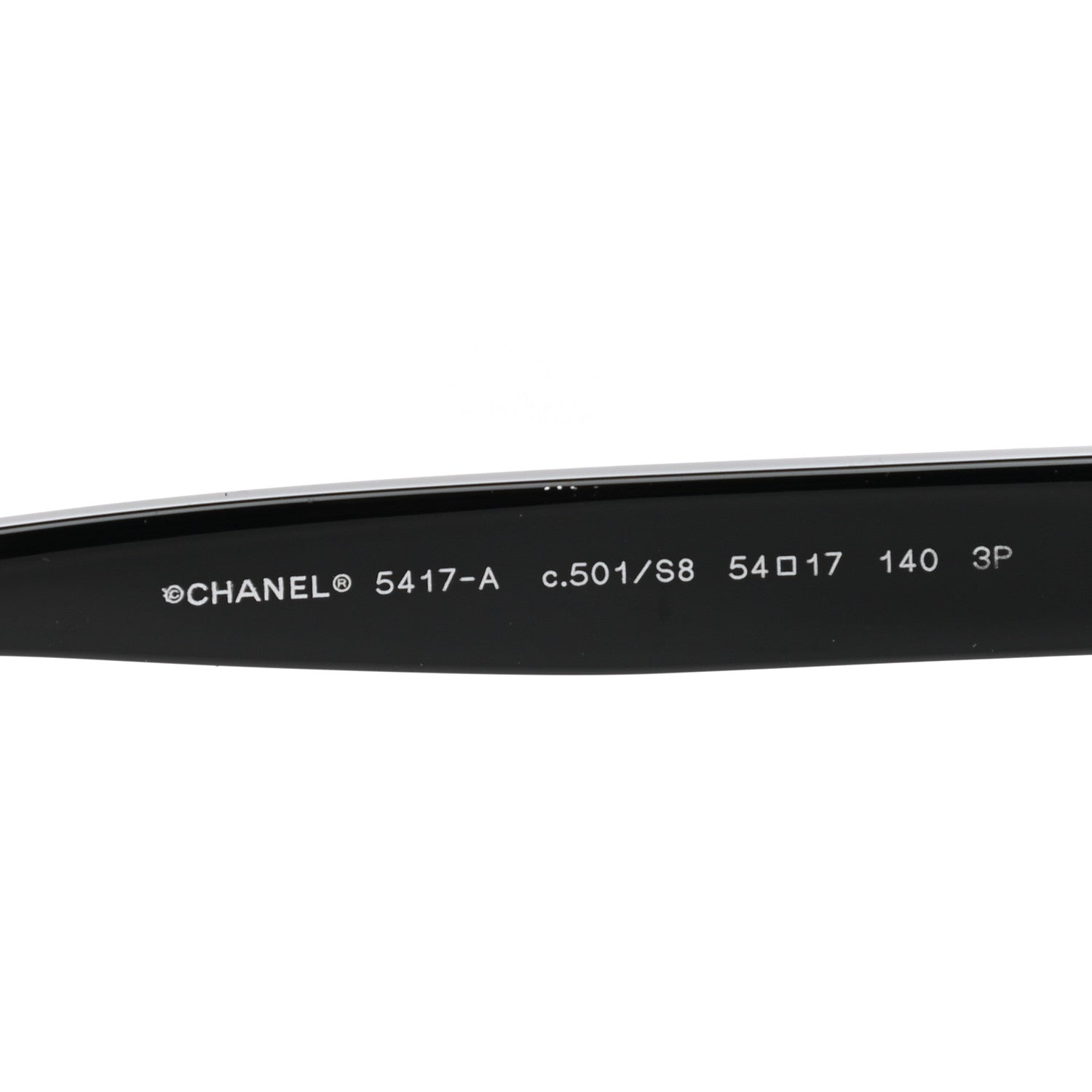 Chanel Acetate Polarized Square Sunglasses 5417-A Black 5 of 8