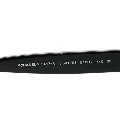 Chanel Acetate Polarized Square Sunglasses 5417-A Black 5 of 8