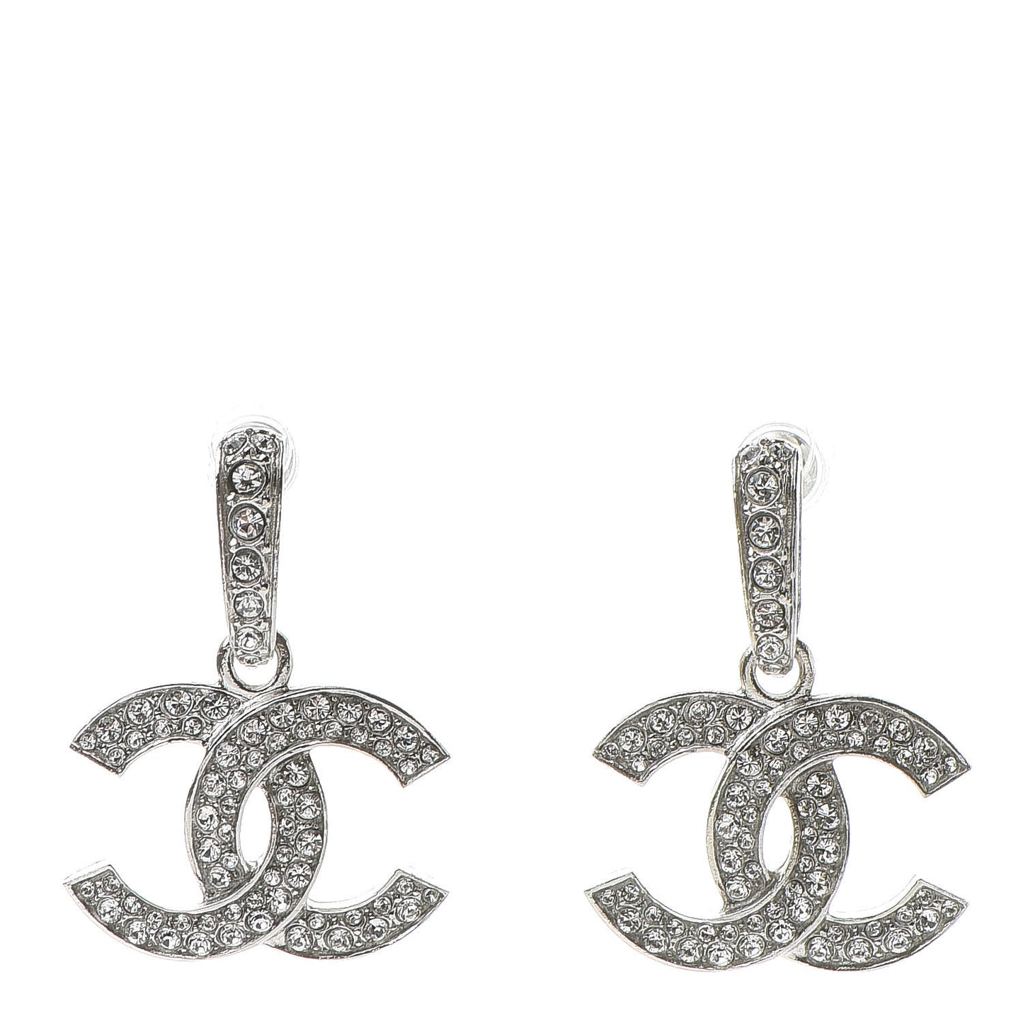 Crystal Palais Garnier CC Drop Earrings Silver