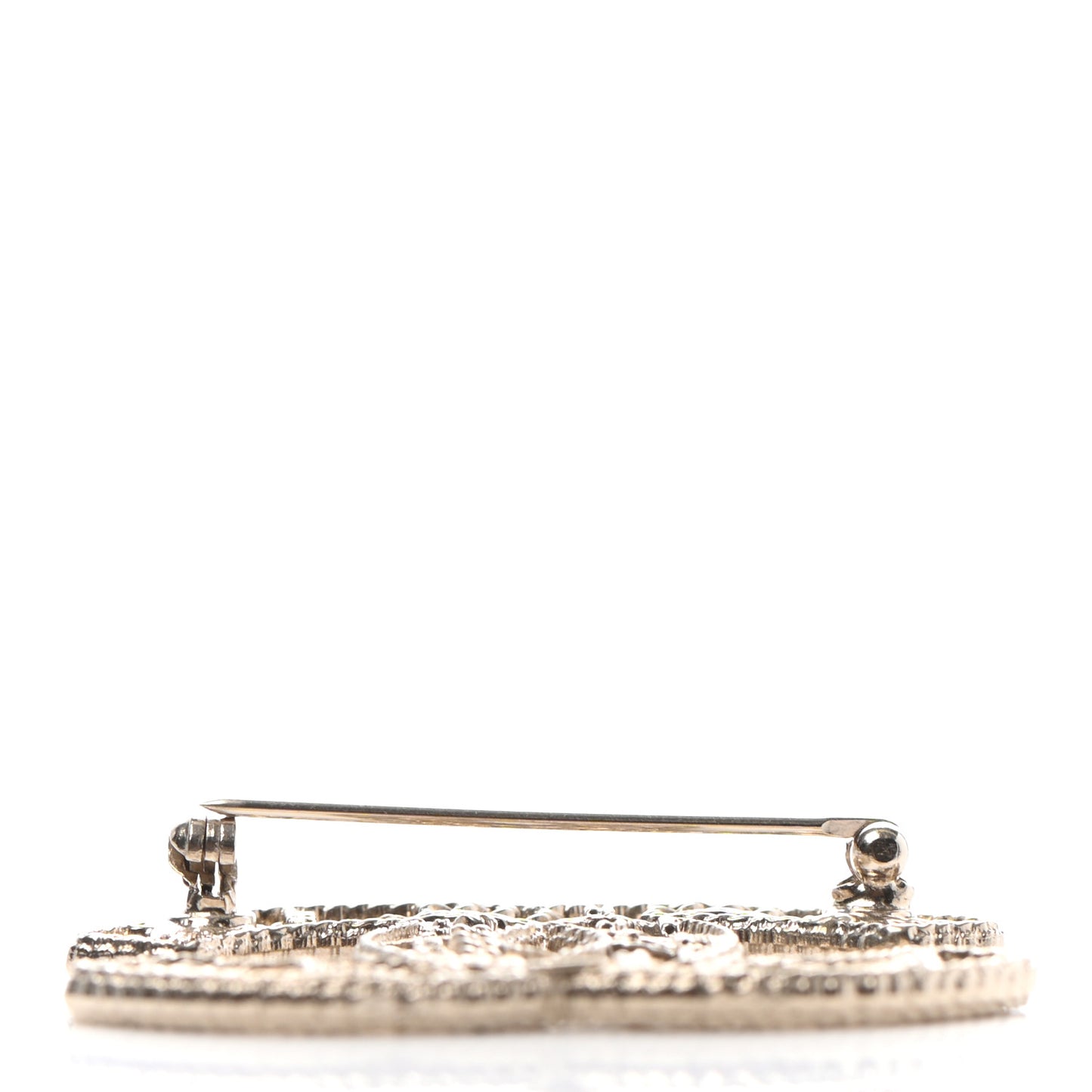 Chain CC Brooch Light Gold