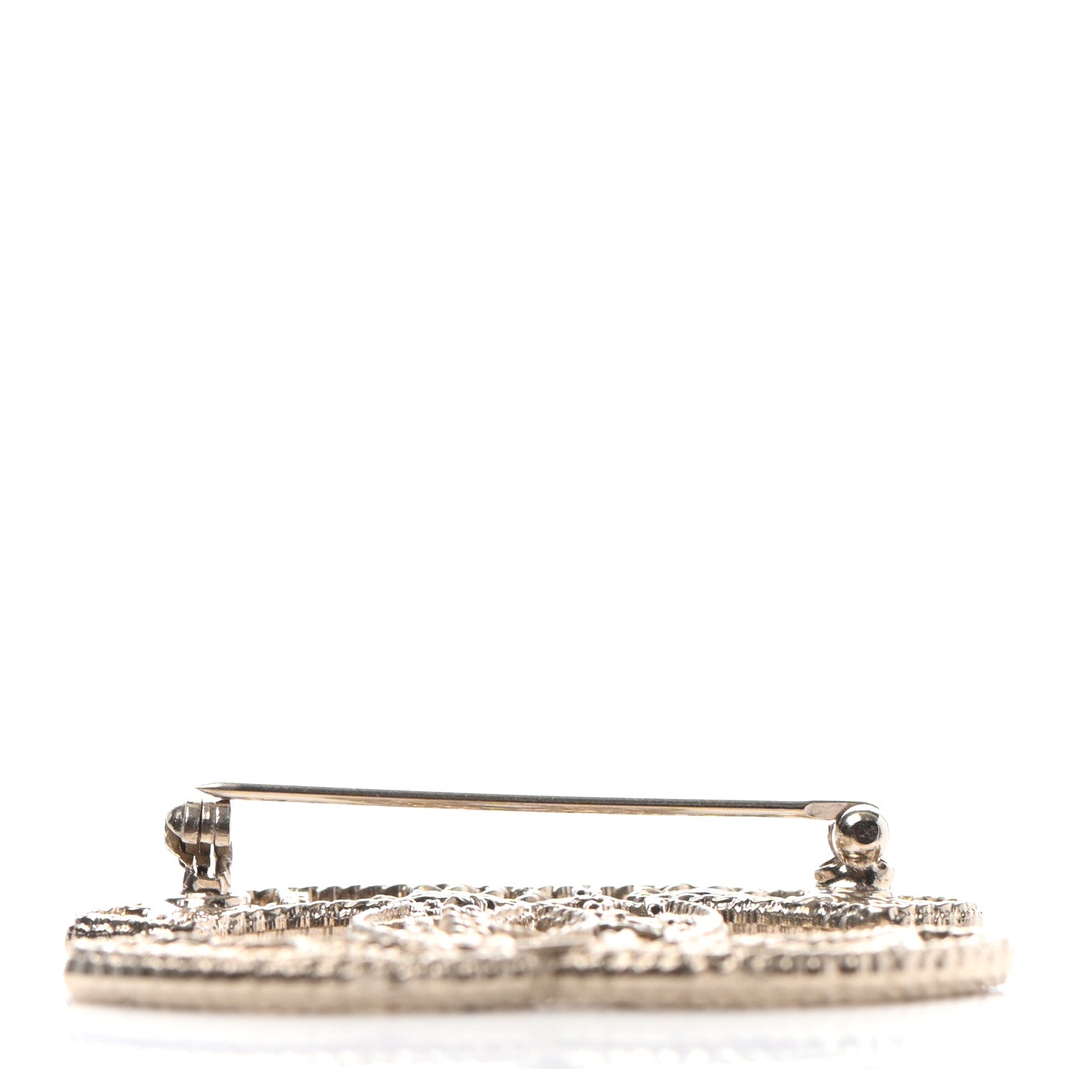 Chanel Chain CC Brooch Light Gold 3 of 4