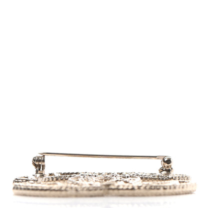 Chanel Chain CC Brooch Light Gold 3 of 4