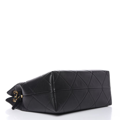 Chanel Caviar Quilted Large A Real Catch Shopping Bag Black 4 of 10