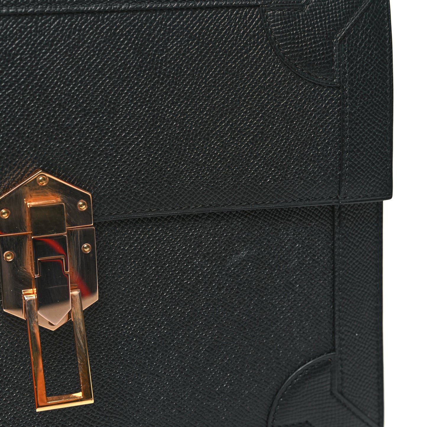 Epsom Fleche D Or Clutch Black
