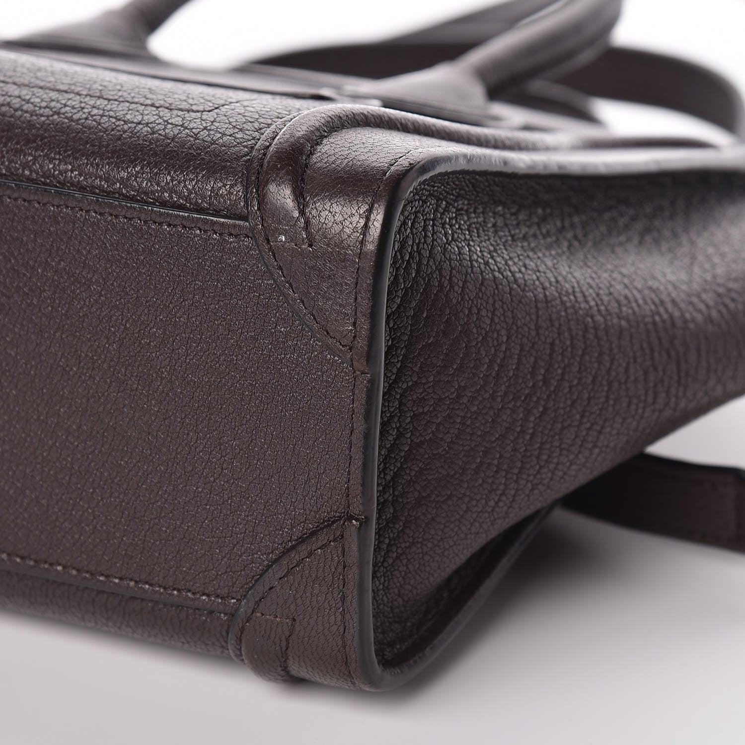 Celine Goatskin Nano Luggage Dark Taupe 12 of 15