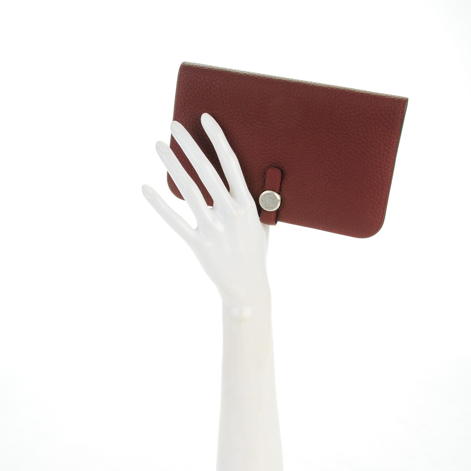 Hermes Togo Dogon Duo Wallet Rouge H 2 of 10