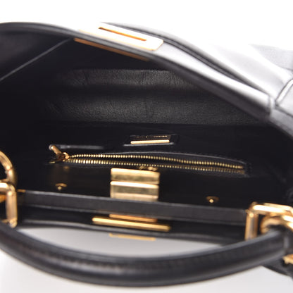 Fendi Nappa Mini Peekaboo Iconic Satchel Black 6 of 9