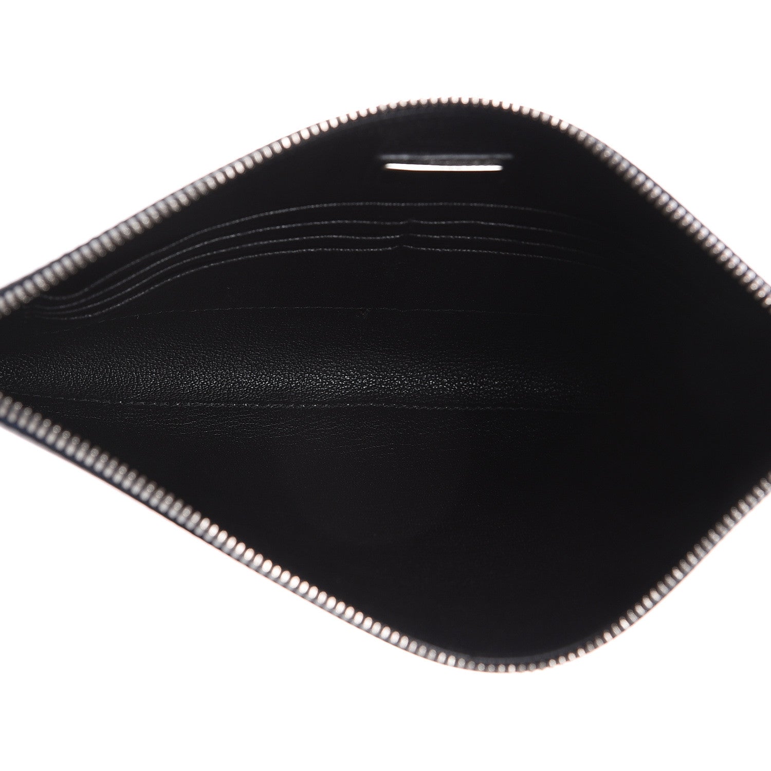 Prada Saffiano Logo Flat Pouch Baltico 5 of 7