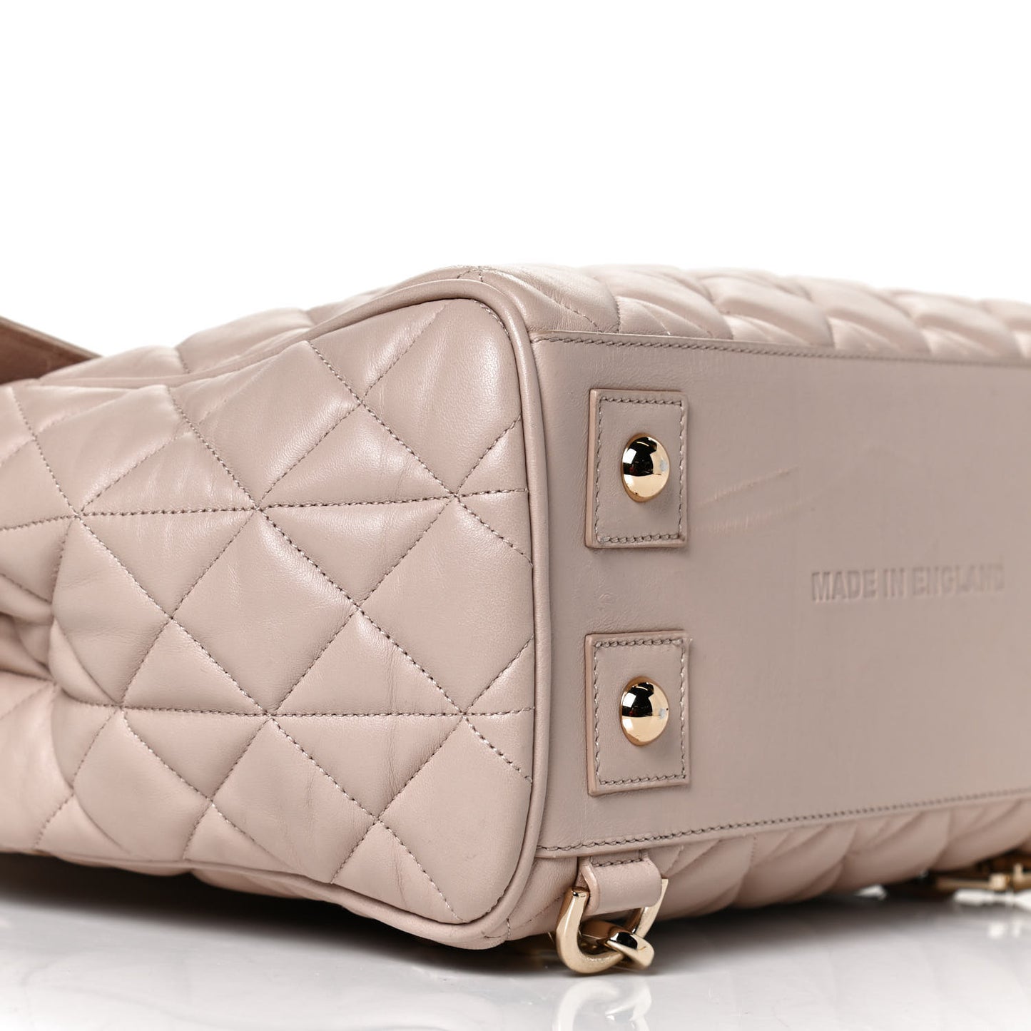 Nappa Quilted Cara Delevingne Convertible Bag Oatmeal