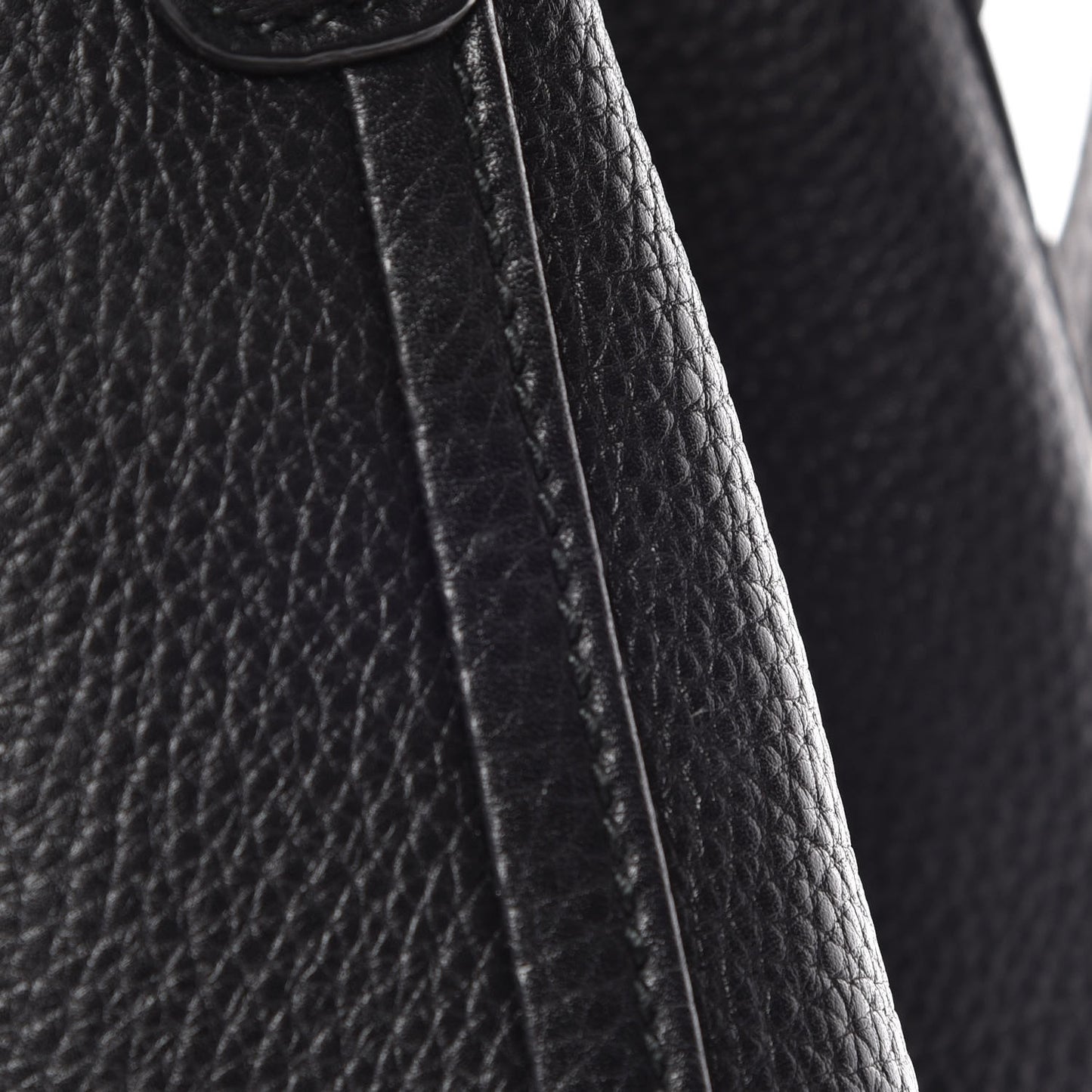 Pebbled Calfskin Small Soho Shoulder Bag Black