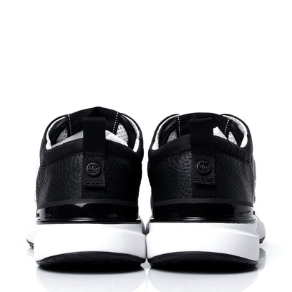 Chanel Calfskin Mesh Lycra Suede Womens Logo Sneakers 37 Black 4 of 6