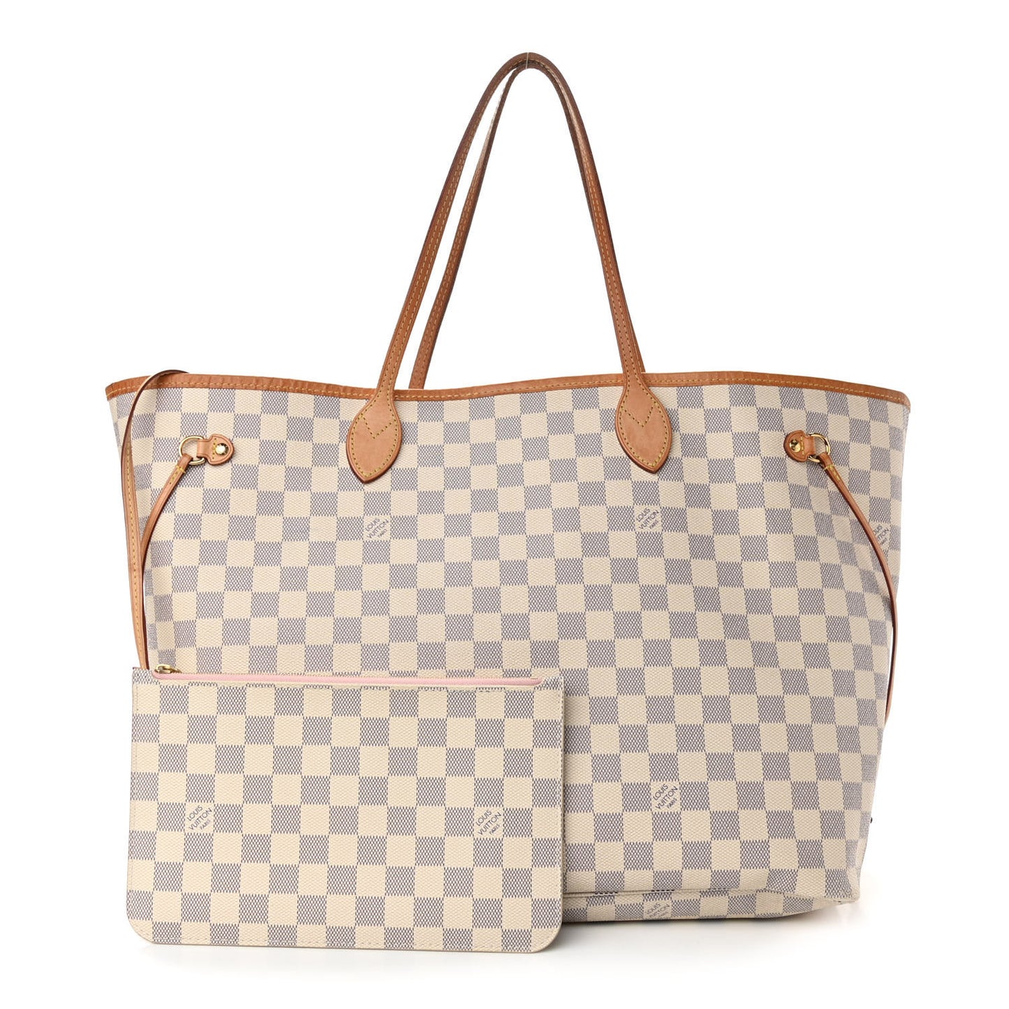 Damier Azur Neo Neverfull GM Rose Ballerine