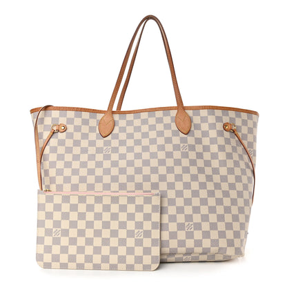 Louis Vuitton Damier Azur Neo Neverfull GM Rose Ballerine 1 of 13