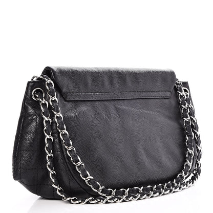Chanel Caviar Half Moon Large Flap Black 4 of 9