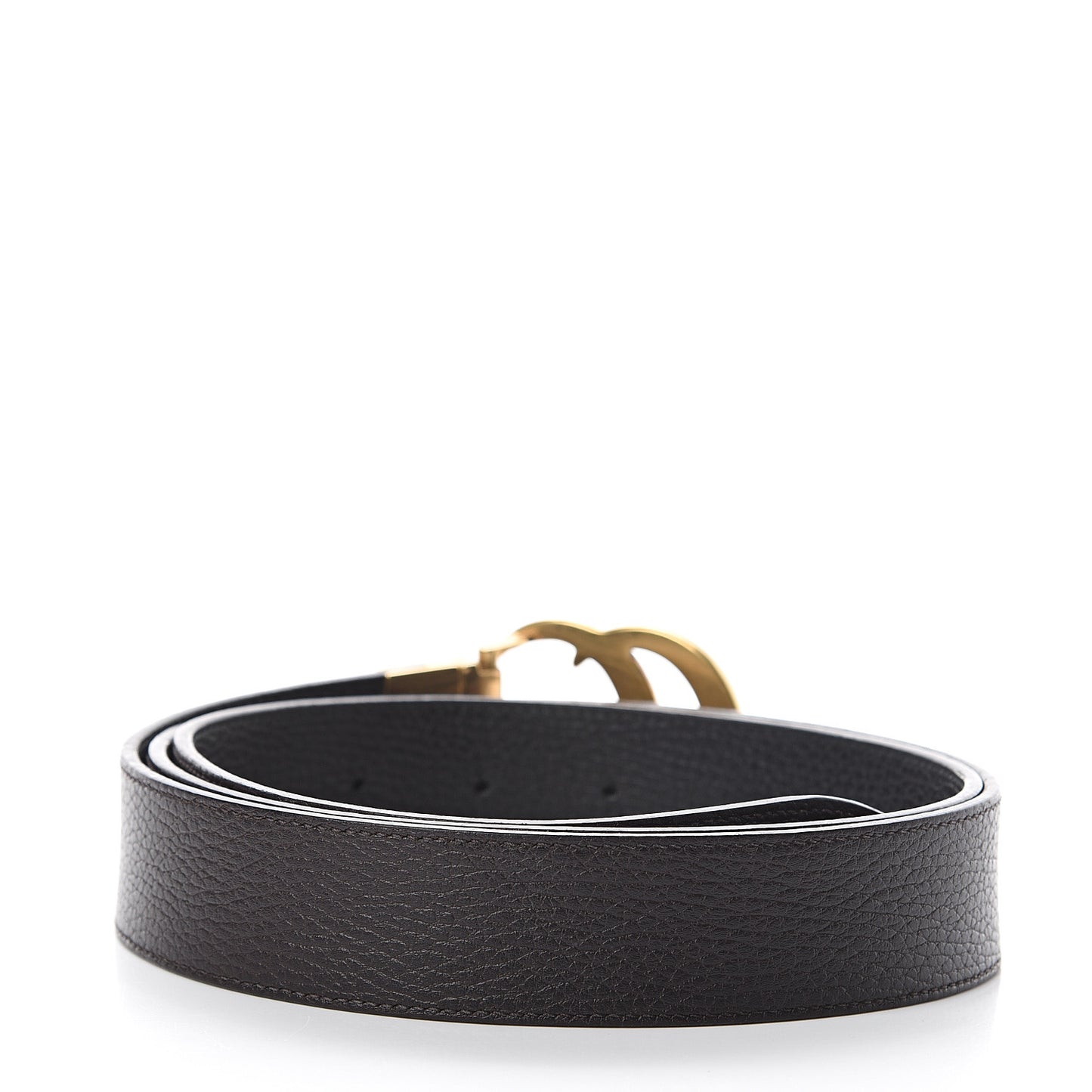 Calfskin Double G Reversible 37mm Belt 120 48 Black Cocoa