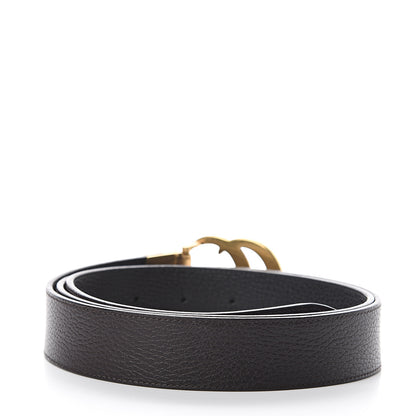 Gucci Calfskin Double G Reversible 37mm Belt 120 48 Black Cocoa 2 of 5