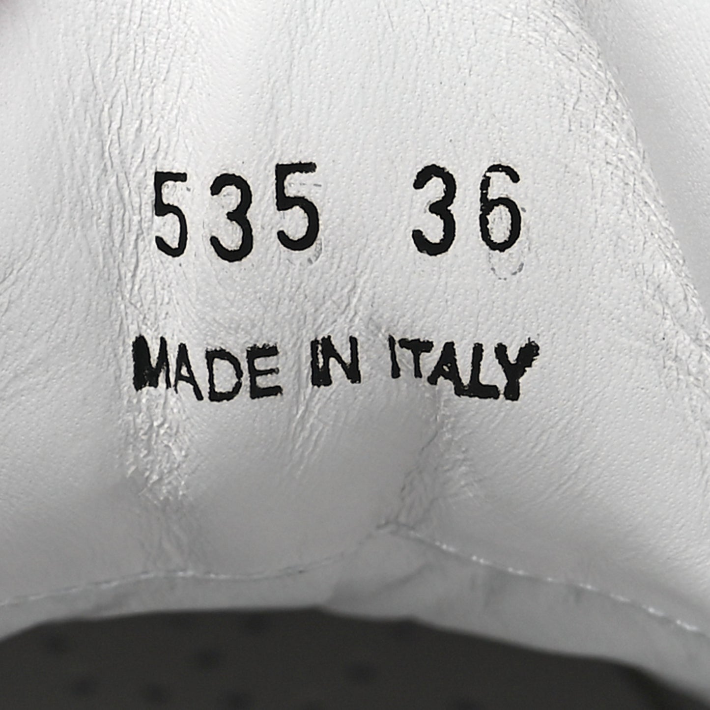 Calfskin Logo Sneakers 36 White