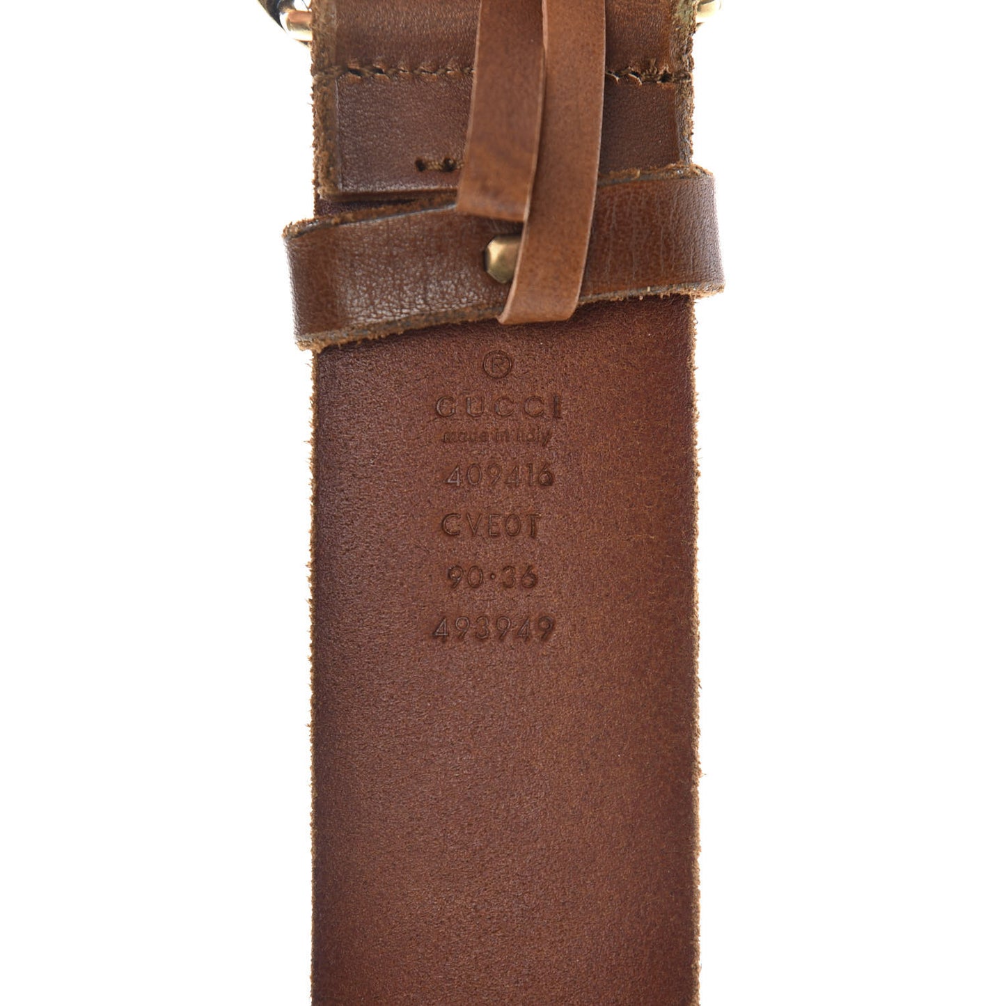 Faded Calfskin Double G 40mm Belt 90 36 Cuir