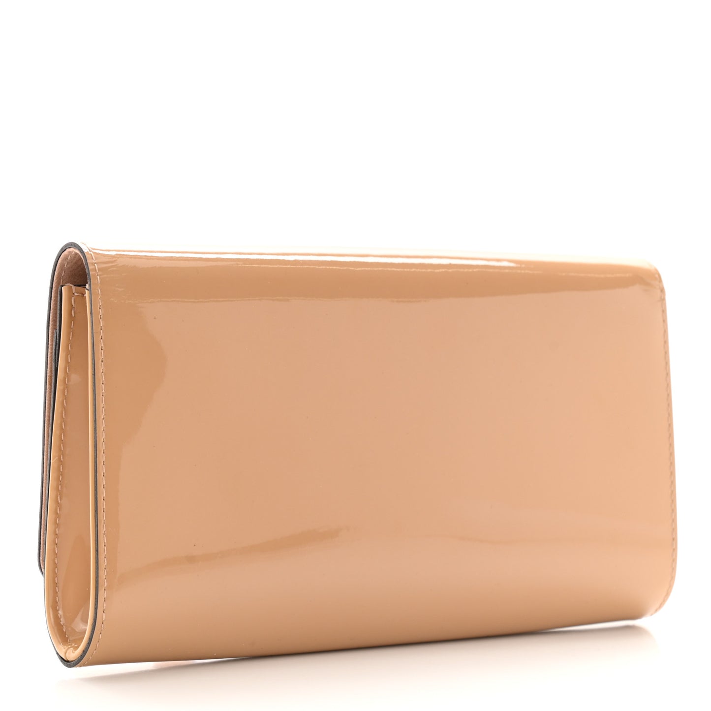 Patent Neo Sobe Louise Clutch Nude