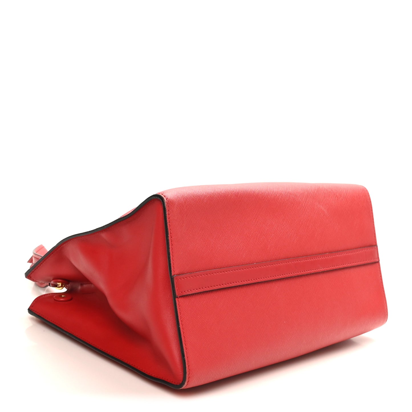 Saffiano City Calfskin Medium Esplanade Rosso
