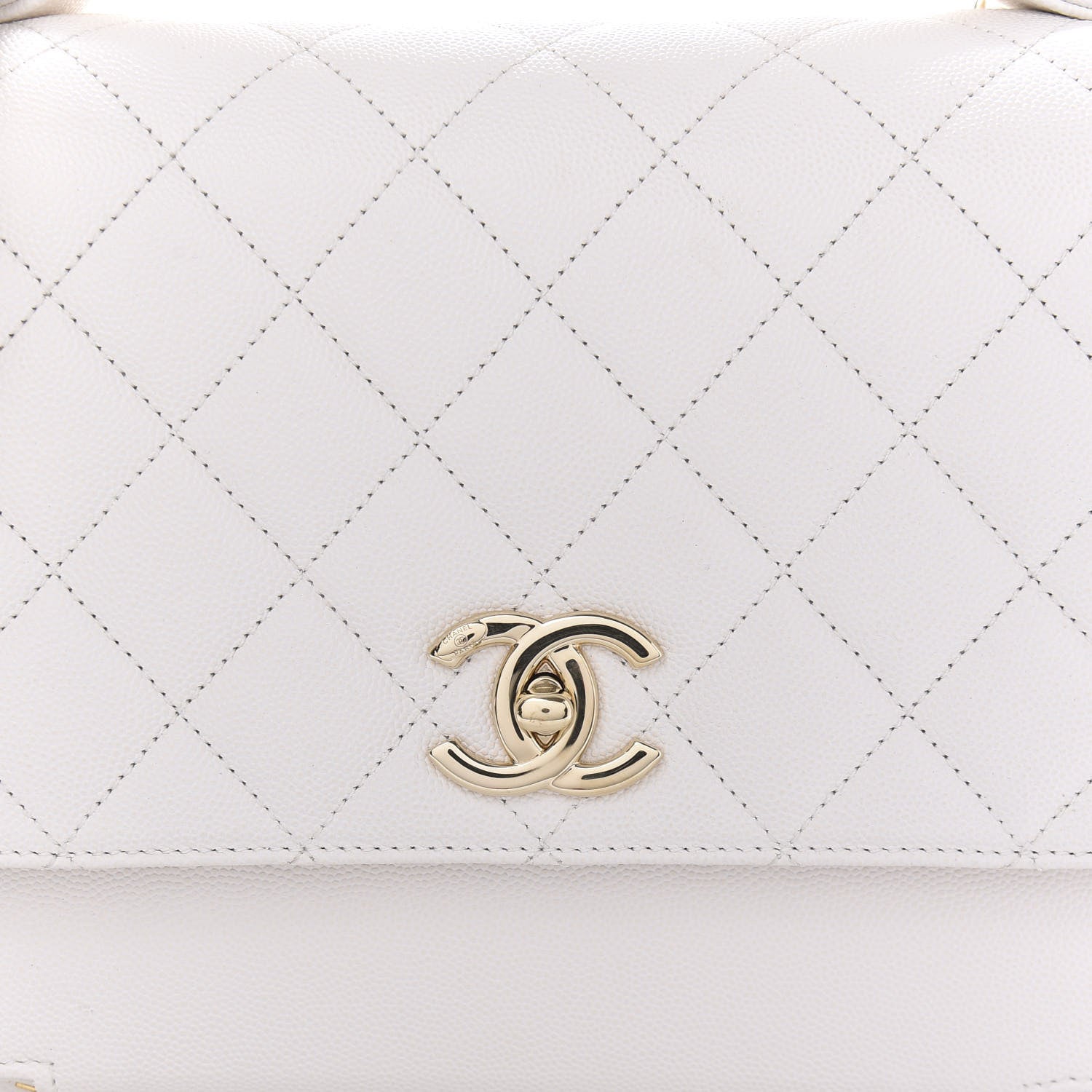 Chanel Caviar Quilted Large Business Affinity Flap White 10 of 11
