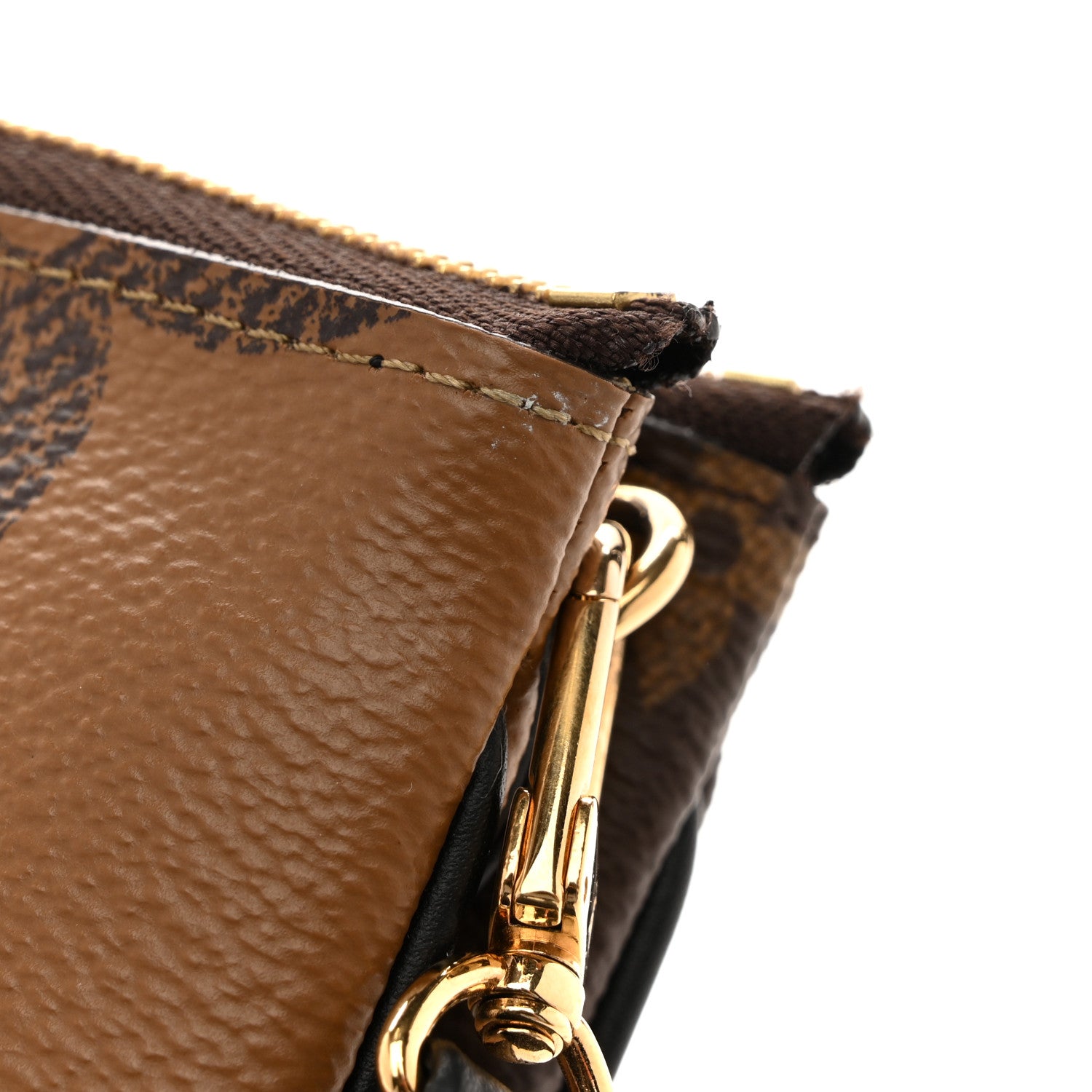 Louis Vuitton Reverse Monogram Giant Double Zip Pochette 11 of 14