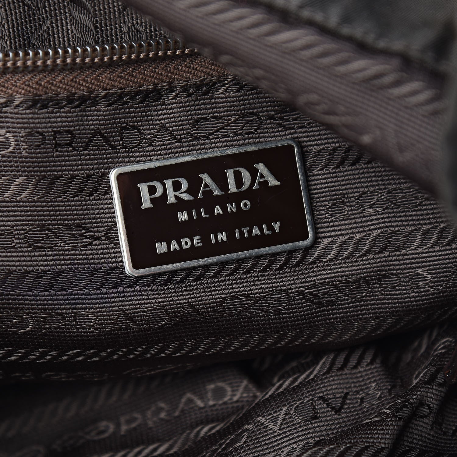 Prada Tessuto Nylon Vela Small Backpack Brown 6 of 10